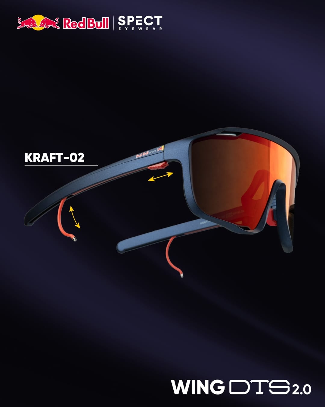 Red Bull SPECT Eyewear<div class="namezusatz">WING DTS 2.0 Technologie – Sonnenbrillen mit Zusatzbügel</div>