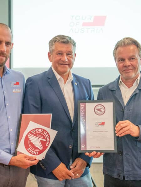 Auszeichnung für Österreichs größte Radrundfahrt: Tour of Austria ist ab sofort ein Sport Leading Event.
