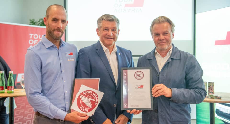 Auszeichnung für Österreichs größte Radrundfahrt: Tour of Austria ist ab sofort ein Sport Leading Event.