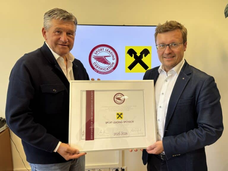 Sport Leading Sponsor: Raiffeisenverband Salzburg erhält Sportgütesiegel [Klub 100]