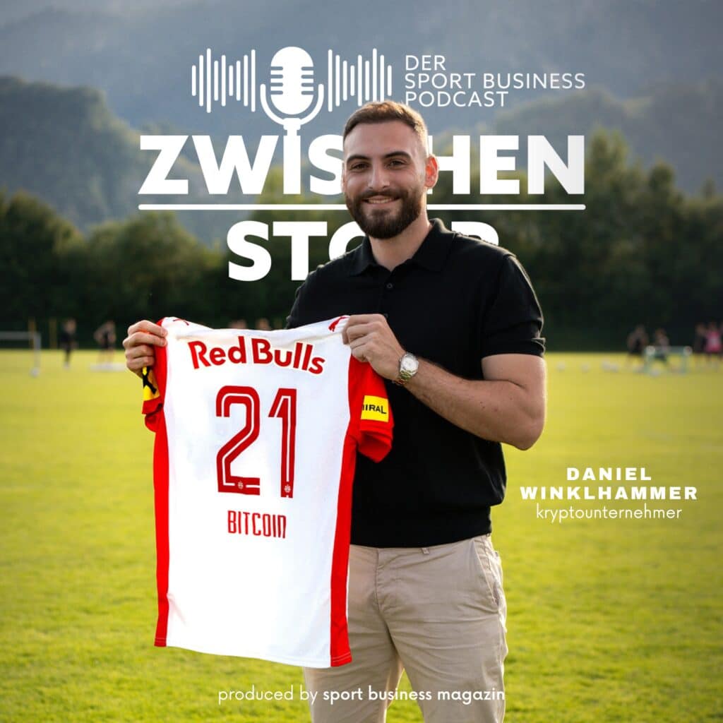 Unternehmer Daniel Winklhammer zu Gast in Folge 23 des Zwischenstopp-Podcasts: Mit 21bitcoin zum ersten Kryptosponsor des FC Red Bull Salzburg
