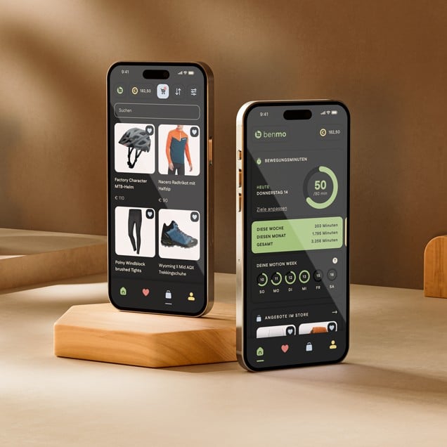 benmo<div class="namezusatz">Move-to-Earn-App für Bewegungsguthaben</div>