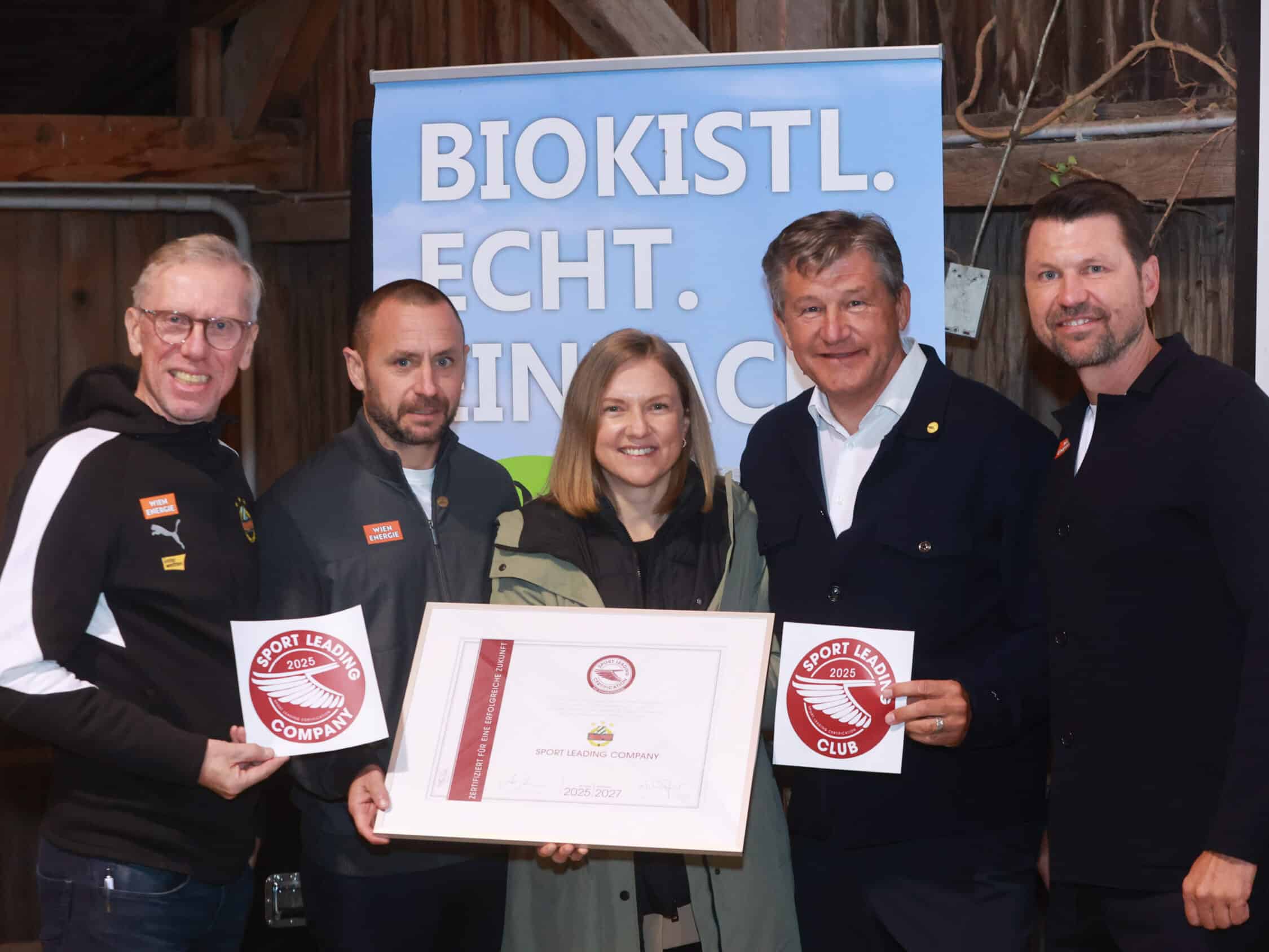 SK Rapid erhält Sportgütesiegel als Sport Leading Company